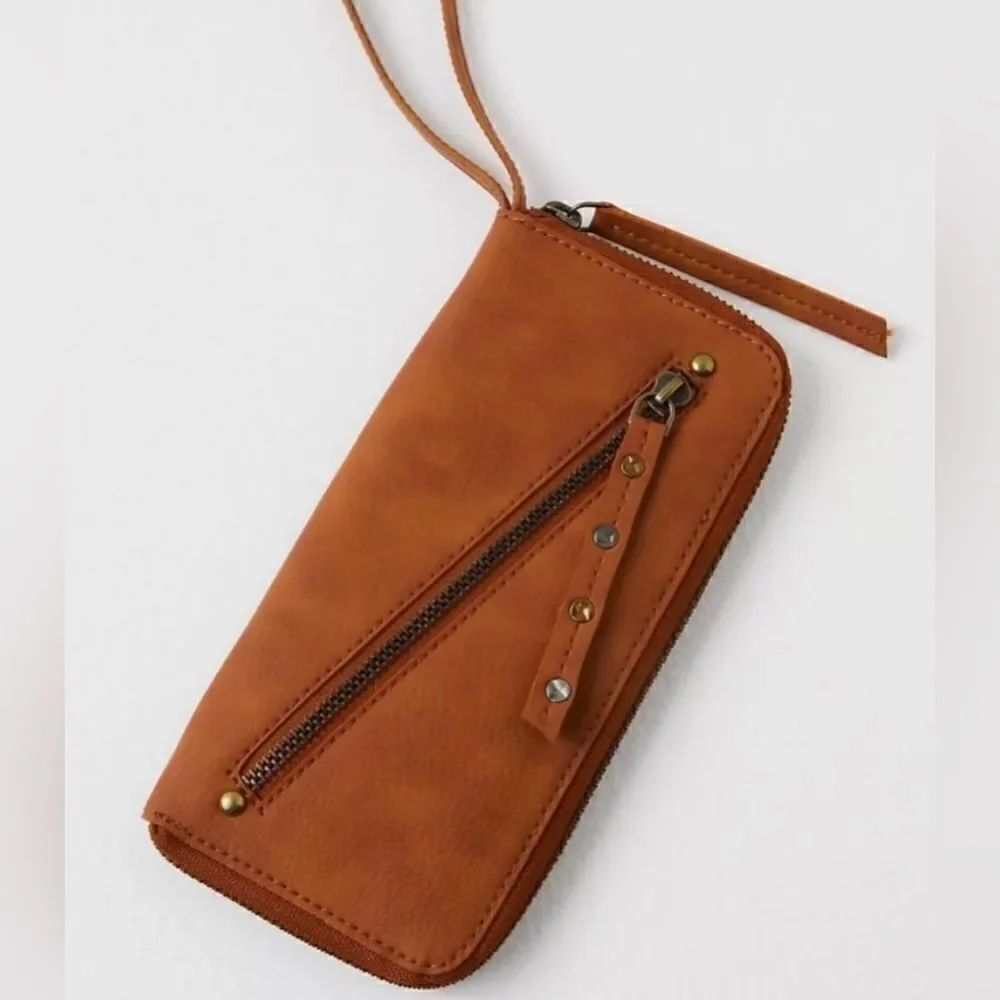 NWT Free People Vegan Leather Distressed Wallet